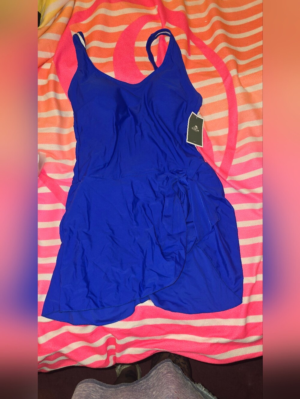 Royal Blue Swim Dress.